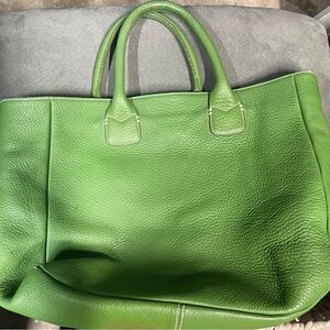 LOFT Vibrant Green Tote Bag
